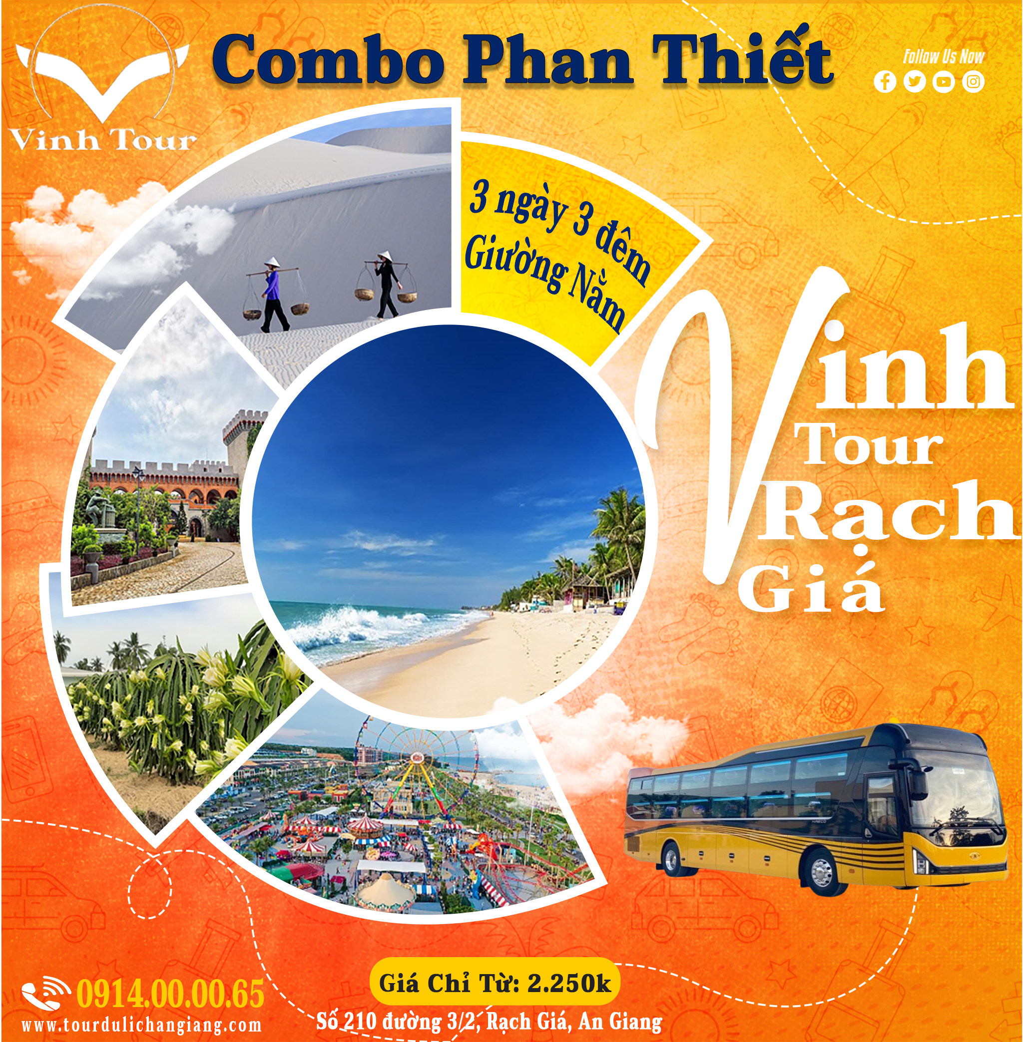 Combo Du Lịch Rạch Giá Vĩnh Hy Phan Thiết