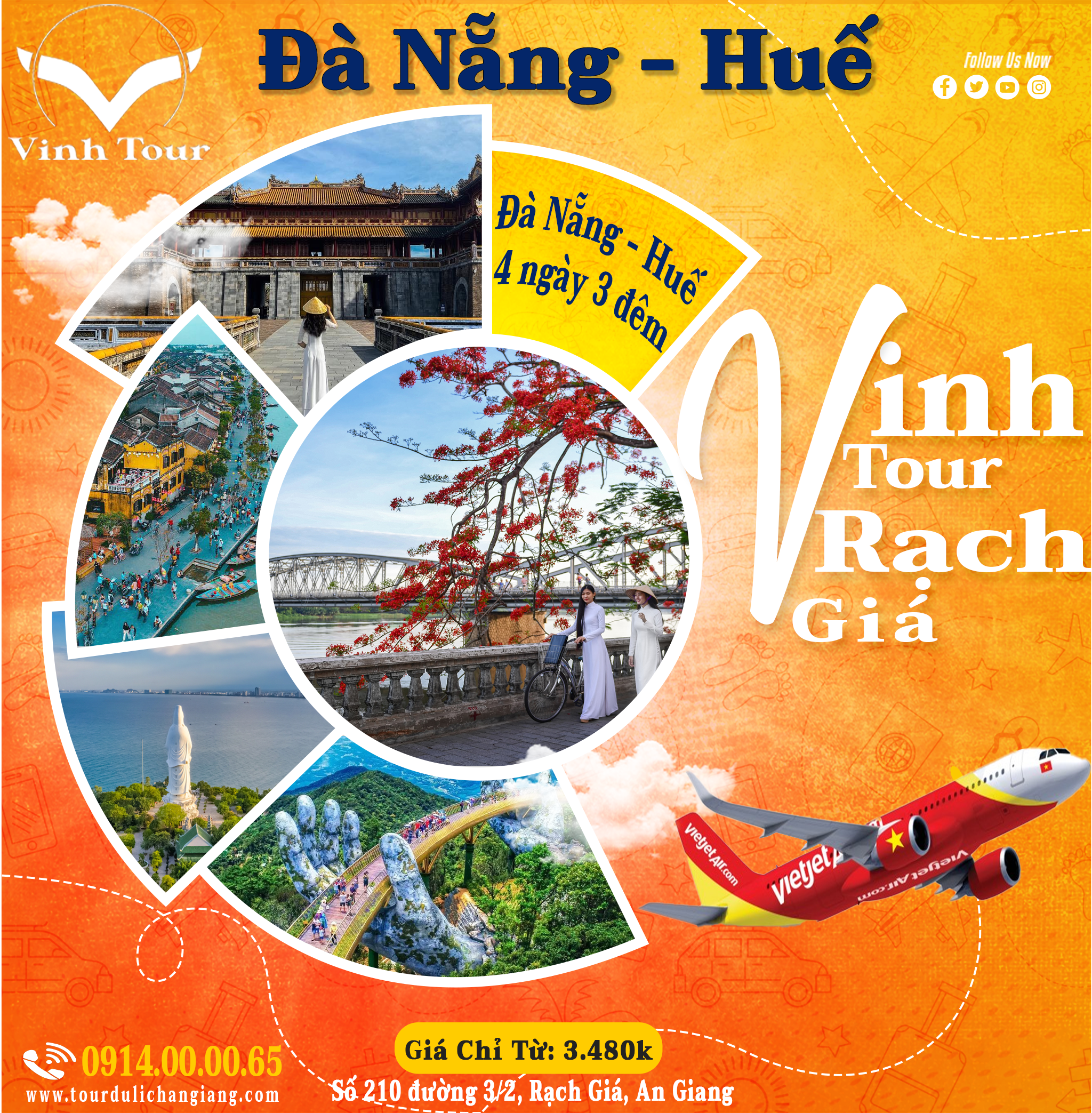 Tour du lịch Đà Nẵng - Huế 4n3d