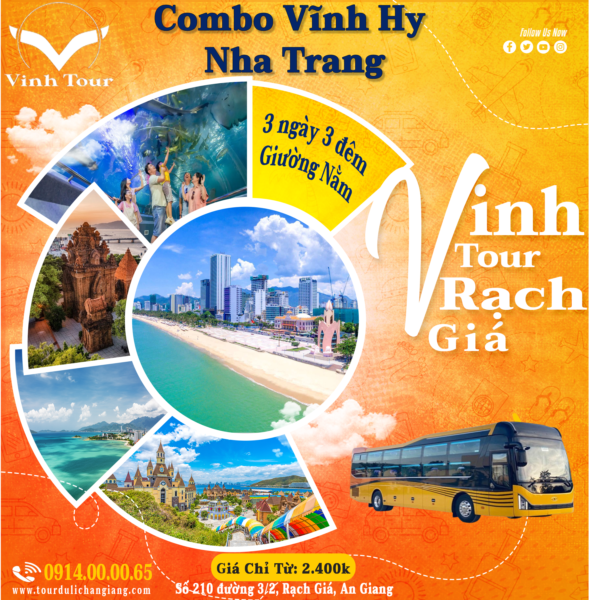 Combo Du Lịch Rạch Giá Nha Trang 3n3d