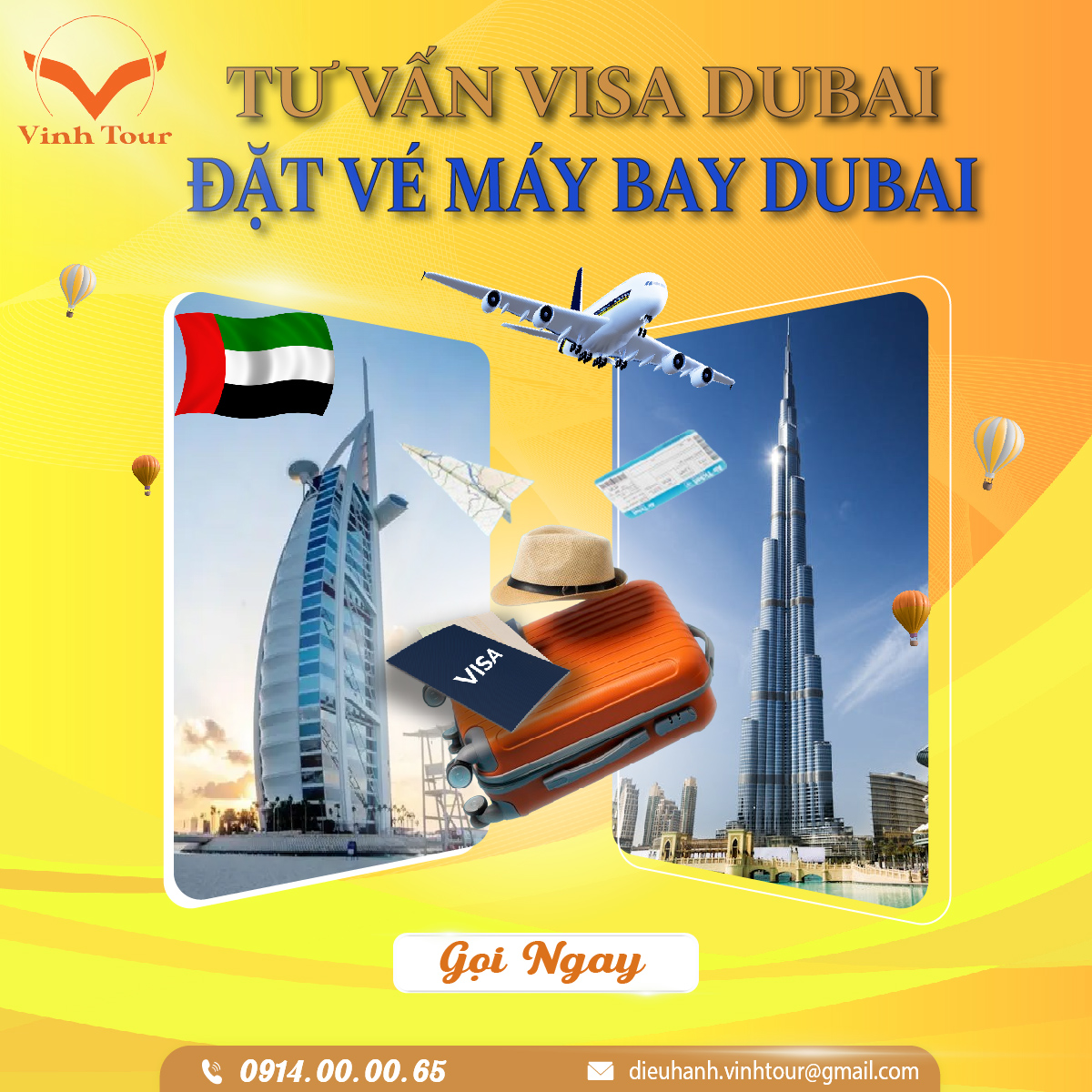 Visa – Vé Máy Bay Dubai tại Rạch Giá
