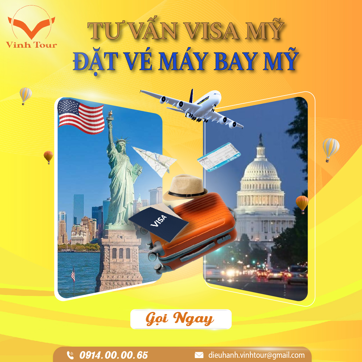 Visa – Vé Máy Bay Mỹ tại Rạch Giá